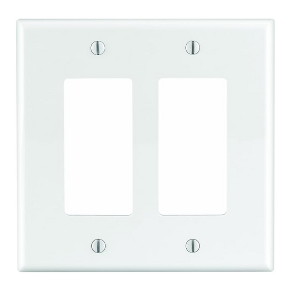 Leviton 2-Gang Decora/GFCI Decora Wallplate