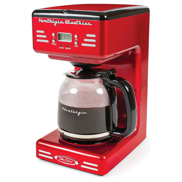 Nostalgia Retro 12-Cup Programmable Coffee Maker With LED Display