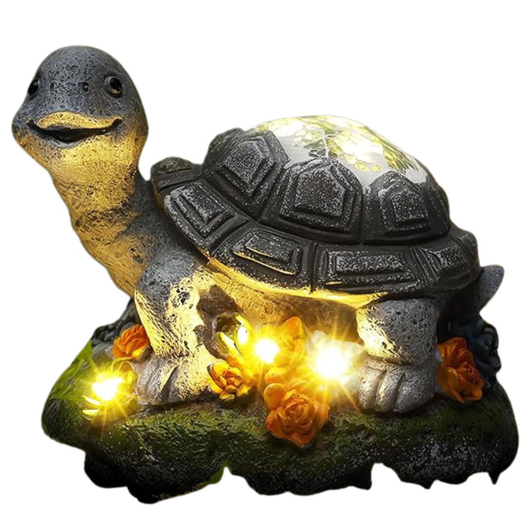 8 LED Solar Lights Turtle Garden Outdoor Statues