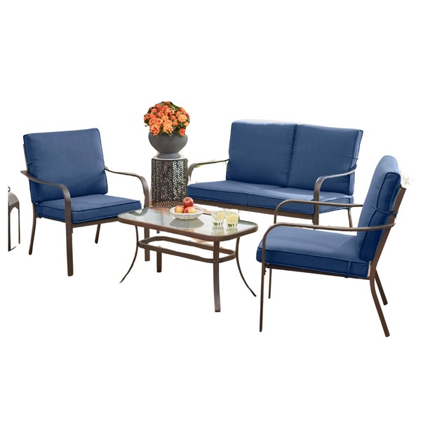 Mainstays Stanton 4-Piece Outdoor Patio Conversation