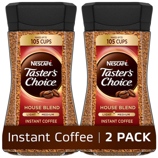 2 Nescafe Taster’s Choice House Blend Instant Coffee