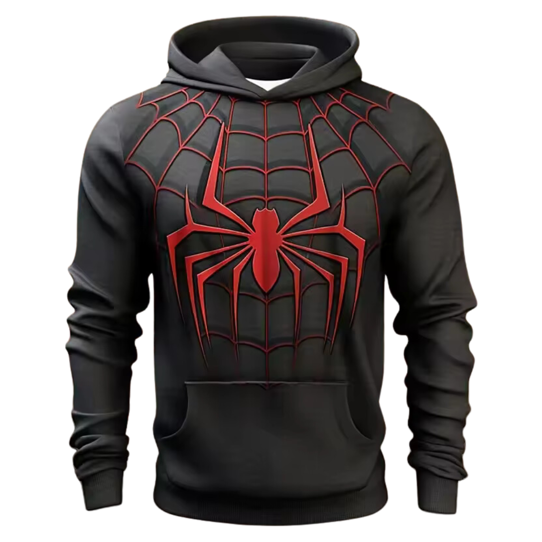 Men's Marvel Spider Man 3D Printed Pattern Hoodie