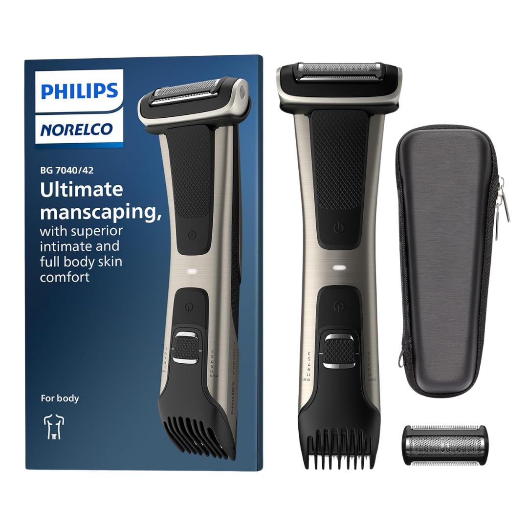 Philips Norelco BG7040/42 Series 7000 Showerproof Body Trimmer & Shaver