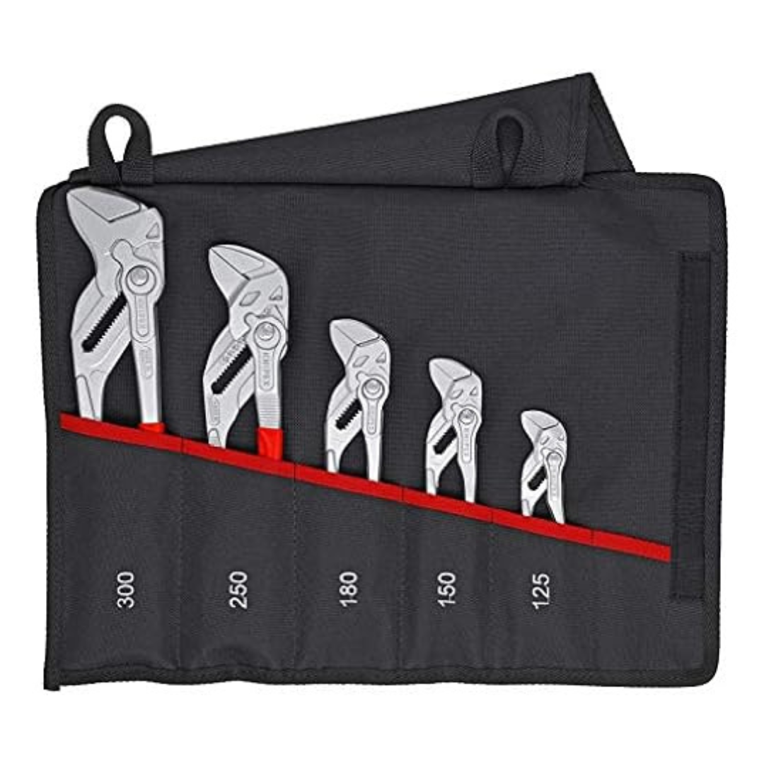 5-Piece Knipex Pliers Wrench Set In Tool Roll