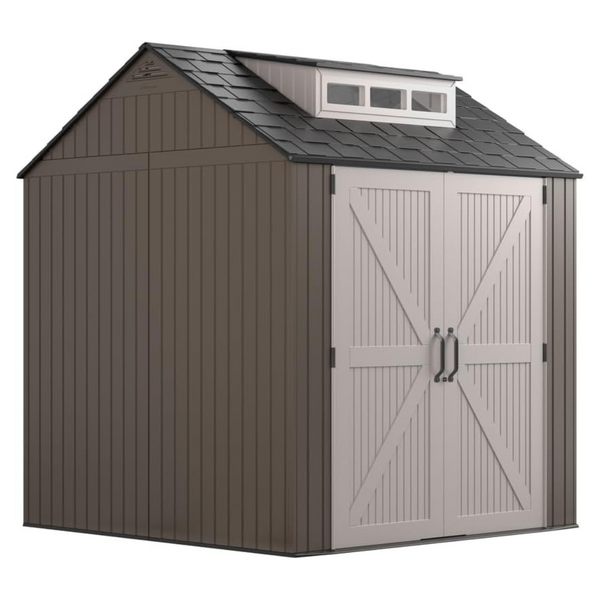 Rubbermaid Large Resin Outdoor Storage Shed With Floor