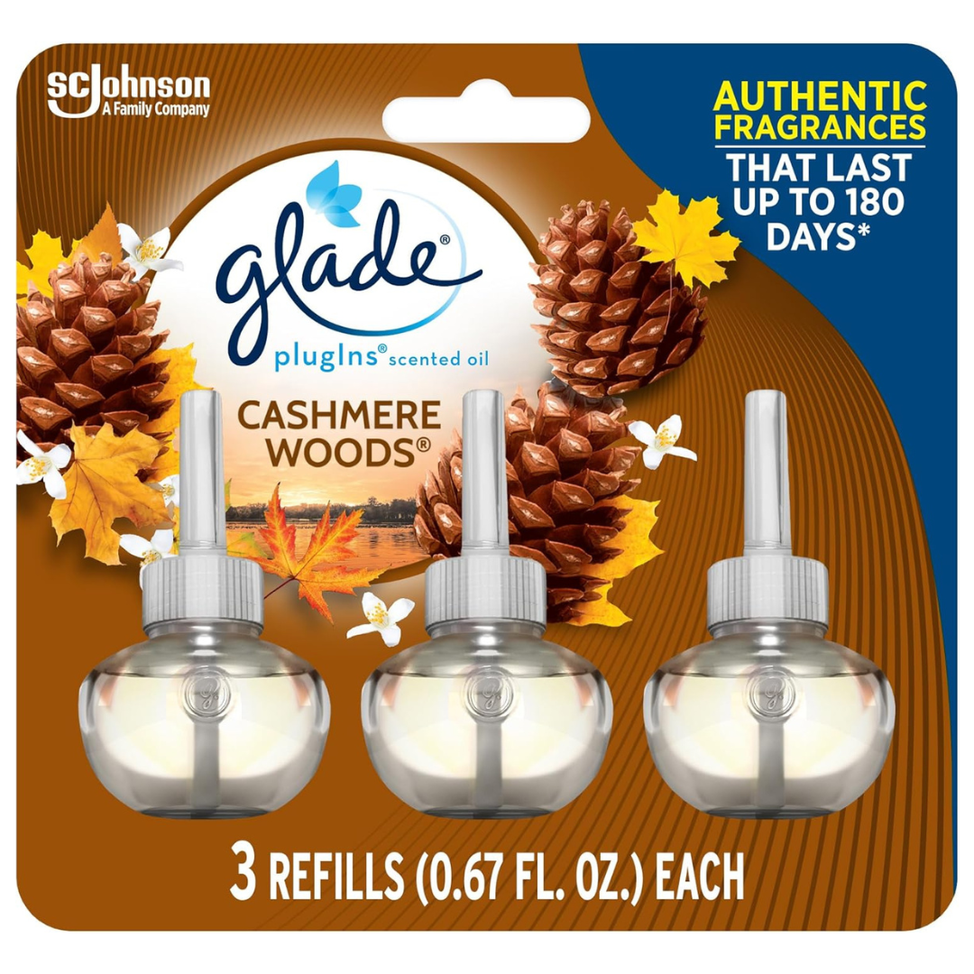 3-Count Glade PlugIns Refills Scented & Essential Oils Air Freshener