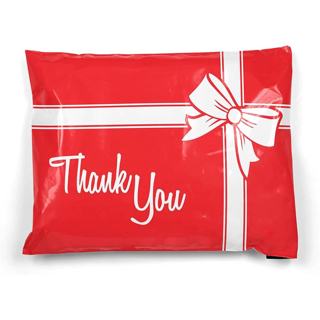 100-Pack Shop4Mailers 10" x 13" Thank You Christmas Gift