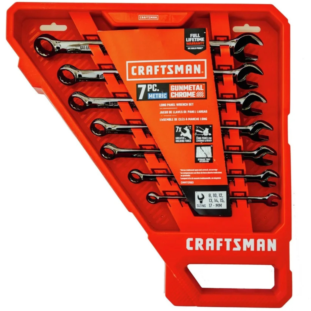 7-Piece Craftsman CMMT12063L Panel Combination Wrench Set