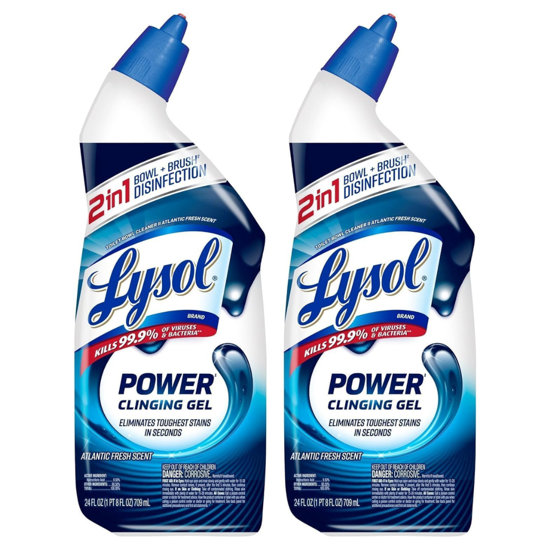 2-Pack 24-Oz Lysol Power Toilet Bowl Cleaner Clinging Gels