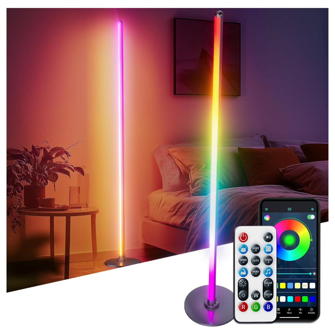 Smart 16 Million Color Changing LED Floor Lamp With Remote