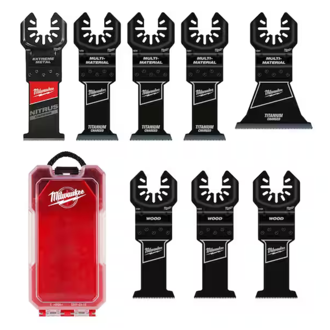 8-Piece Milwaukee Oscillating Multi-Tool Blade Set