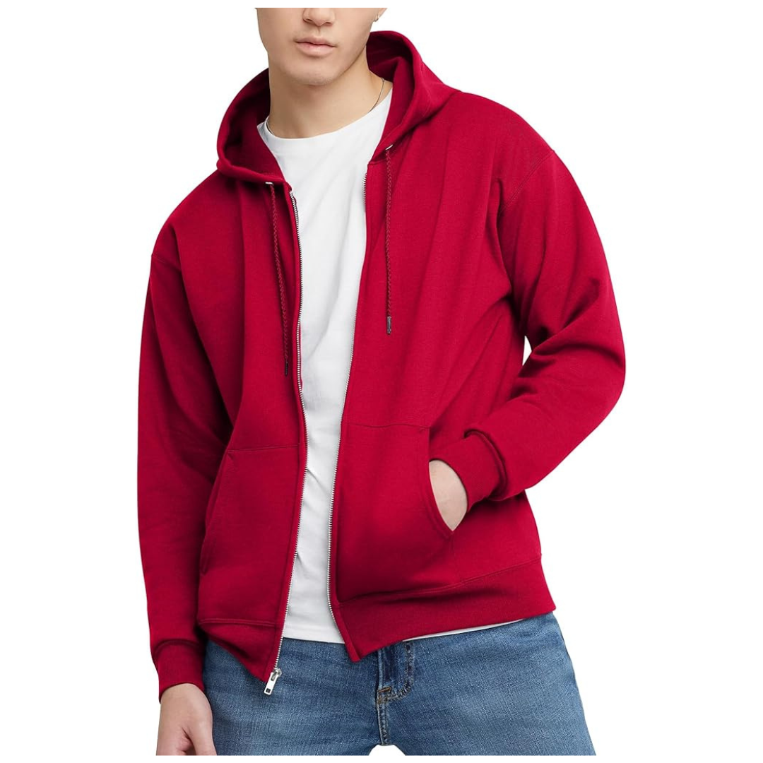 Hanes Men's Full-Zip Eco-Smart Hoodie