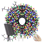 400-LED 137-Ft 19-Modes Waterproof Solar String Lights With Remote