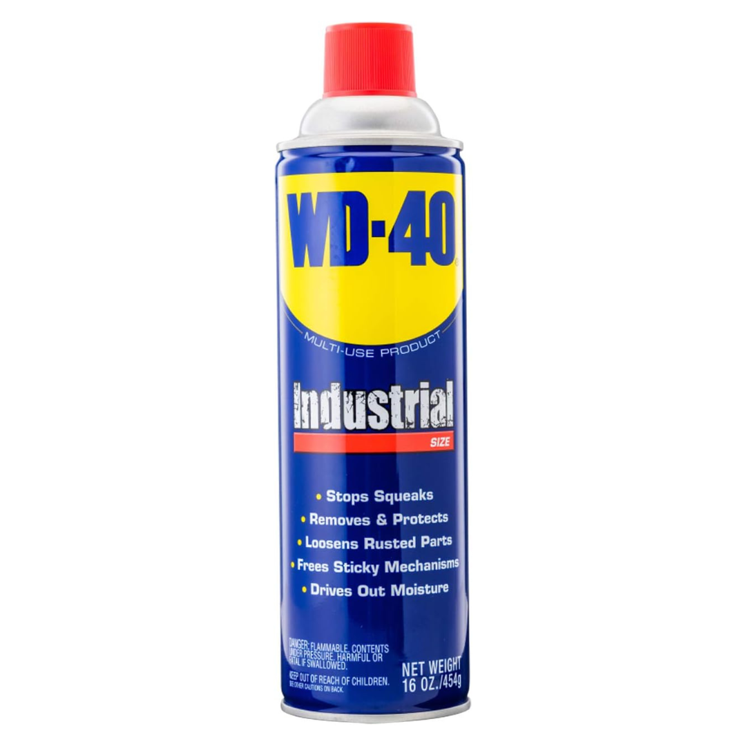 WD-40 Multi-Use Lubricant Aerosol Spray (Industrial Size, 16 Oz)