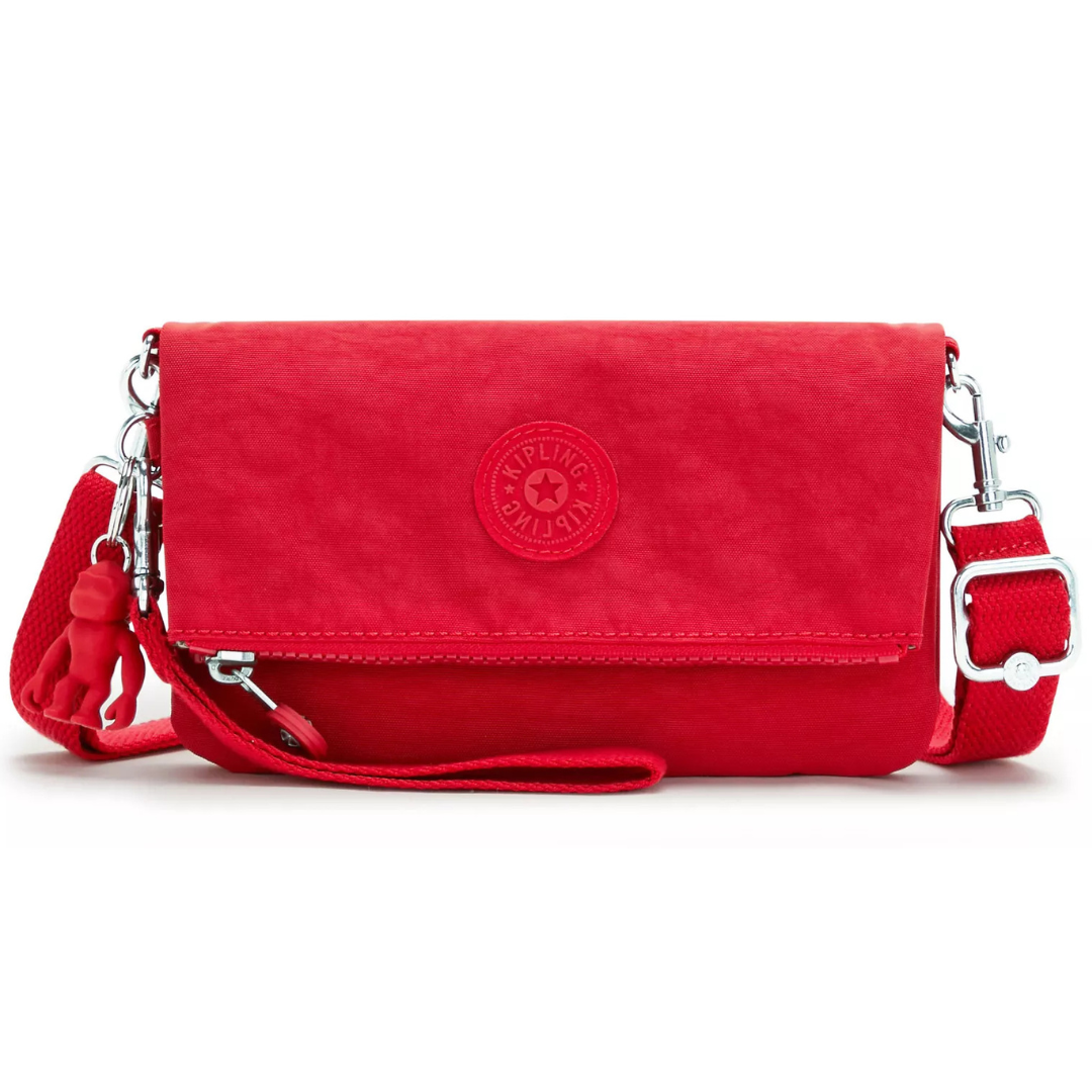 Kipling Lynne 3-In-1 Tie Dye Convertible Crossbody Bag (Red Rouge)