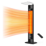 Thermomate Portable 1500W 38.5" Electric Patio Heater With Remote