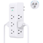 Surge Protector Outlet Extender with Rotating Plug