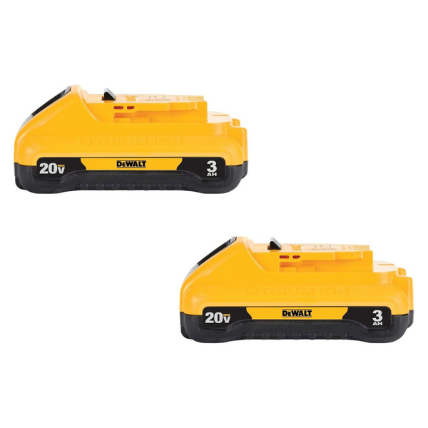 2-Pack Dewalt 20V 3-Amp-Hours Lithium Power Tool Battery