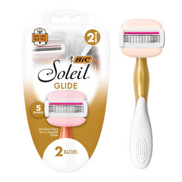 2-Count BIC Soleil Balance Women's Disposable Razor With 5-Blades