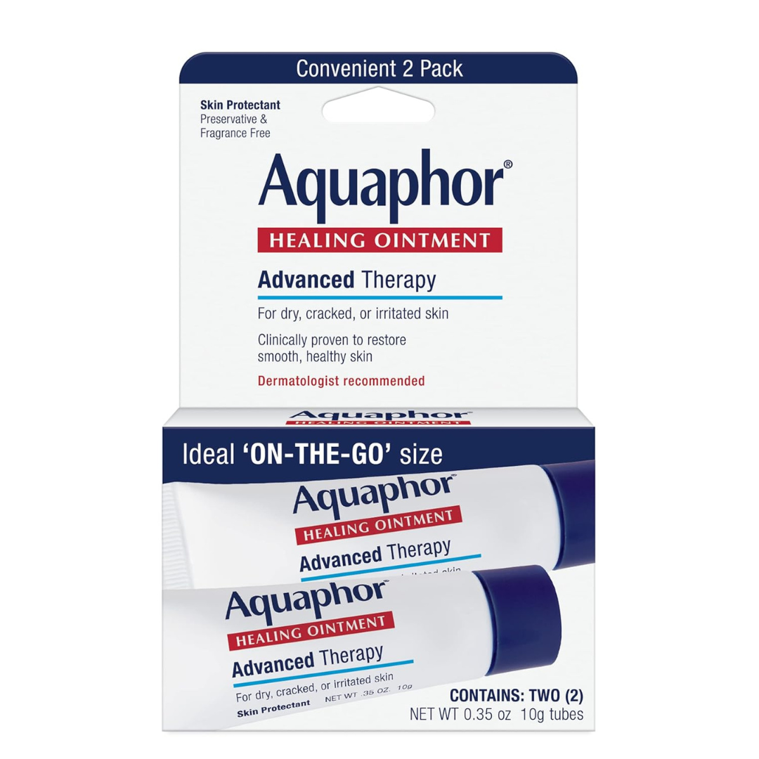 2-Pack Aquaphor Healing Ointment Advanced Therapy Skin Protectant, 0.35 Oz