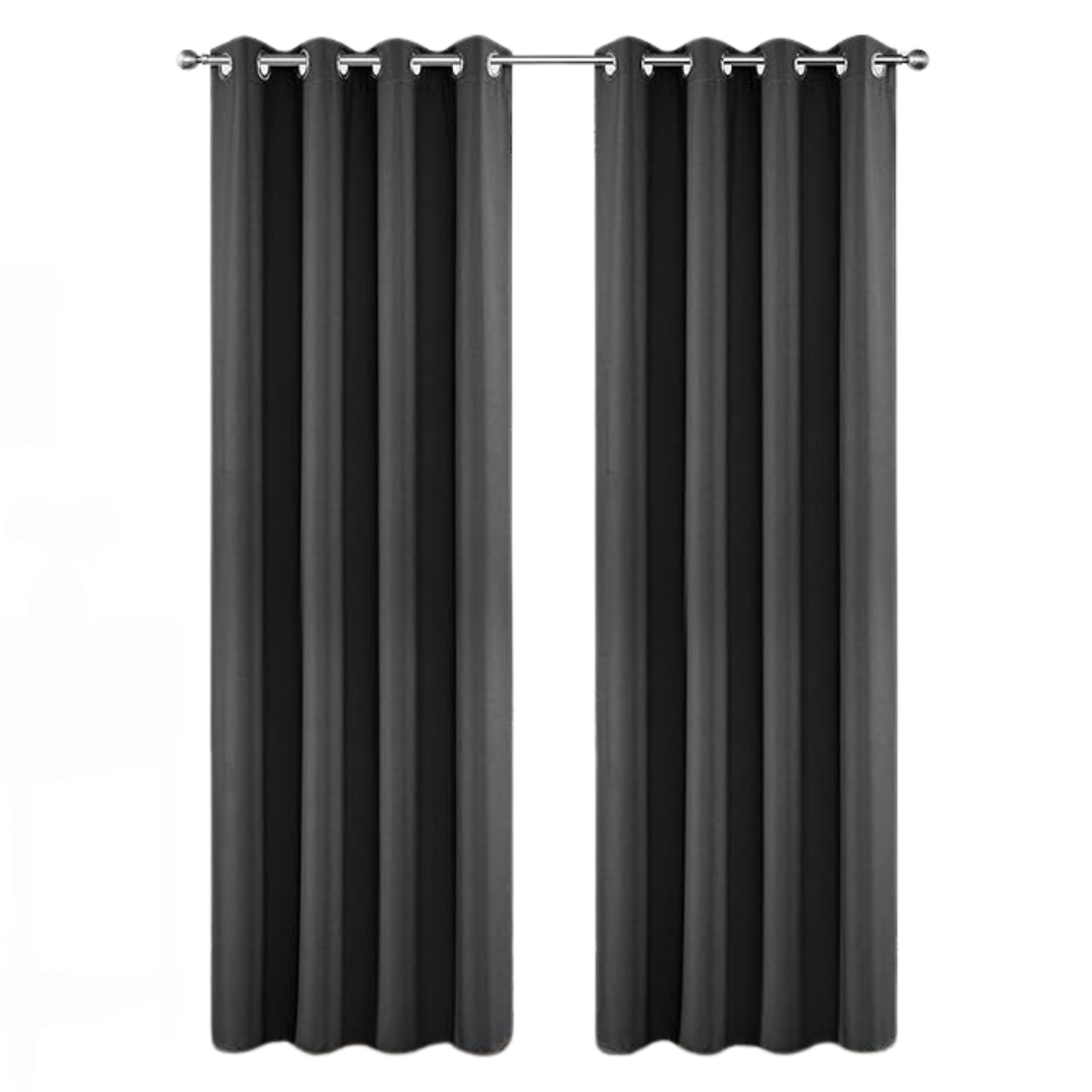 Joydeco 2 Panels Thermal Insulated Blackout Long Curtains