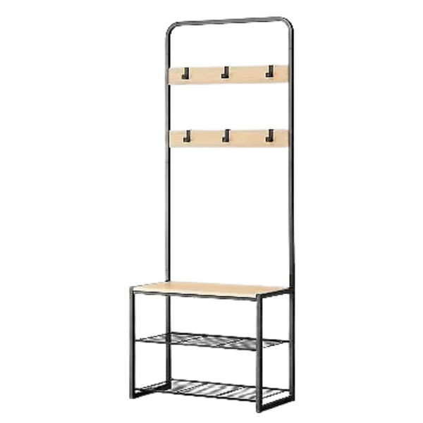 3-Tier Brightroom Entry Bench With Hooks