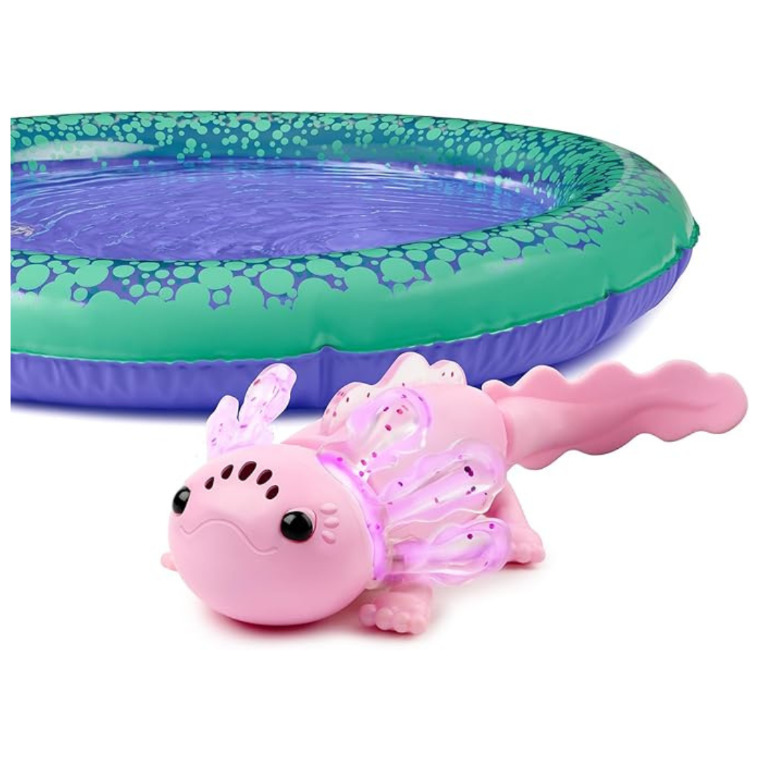 Fingerlings Interactive Baby Axolotl With Inflatable Pool