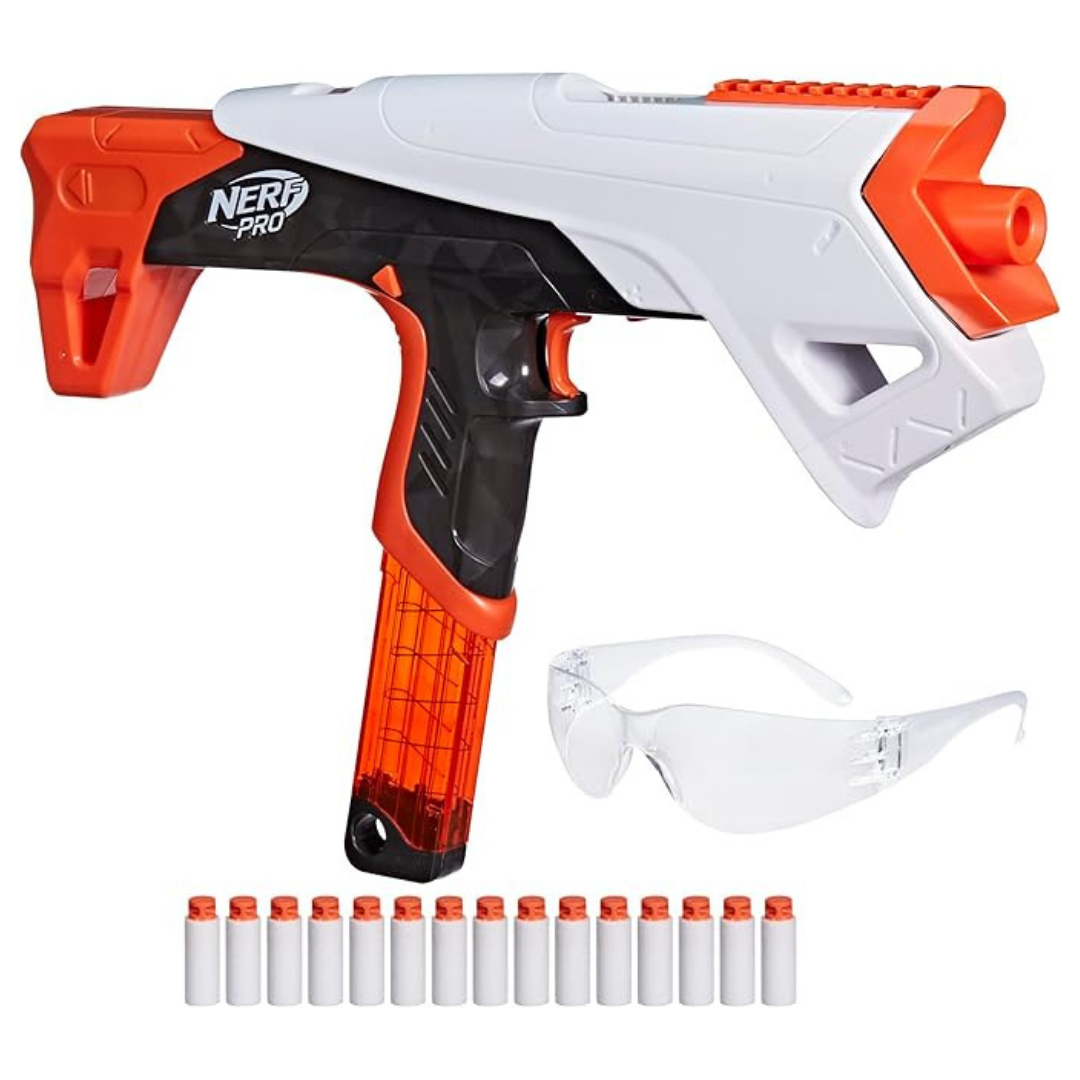 Nerf Pro Torrent Half-Length Dart Blaster With 150 FPS 15 Darts