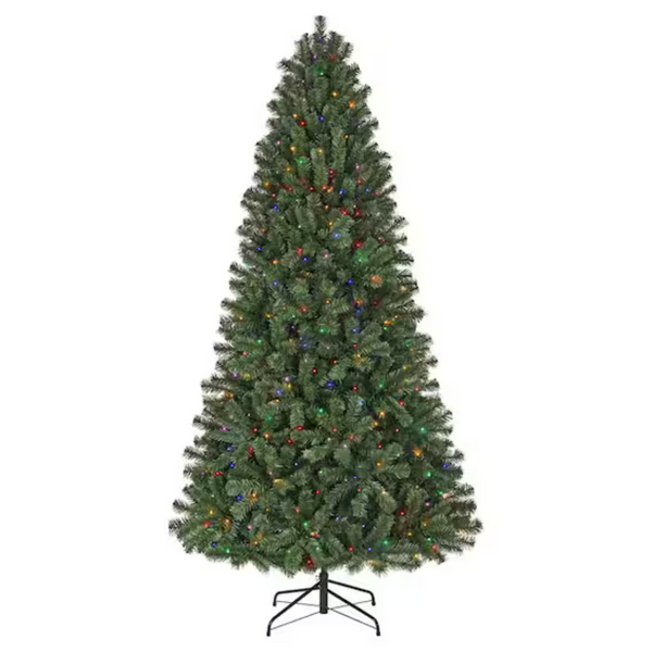 Home Accents Holiday 7.5ft LED Festive Pine Artificial T5 Christmas Tree