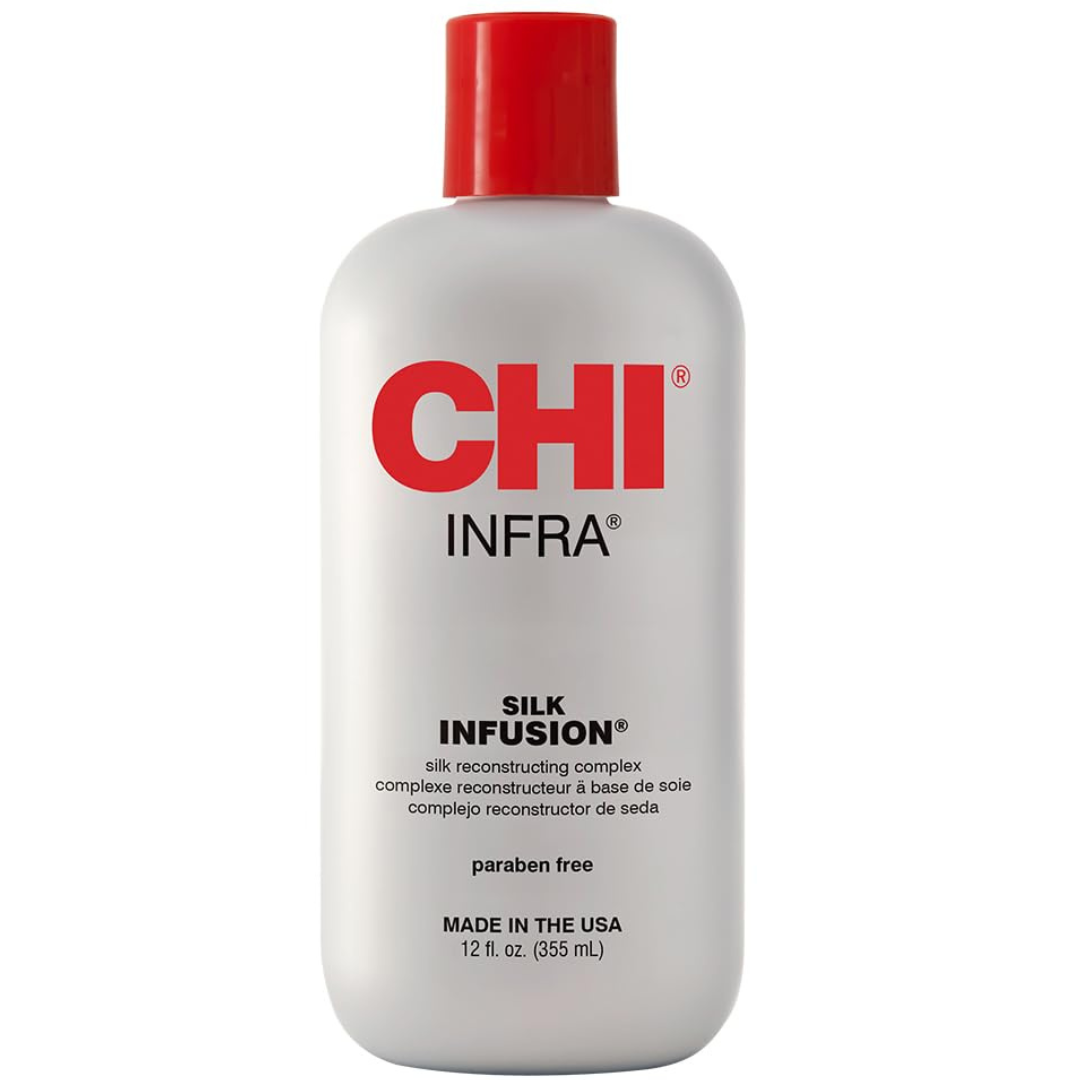 CHI Infra Silk Infusion, Leave-In Reconstructing Treatment To Strengthen & Protect All Hair Types (12 Oz)