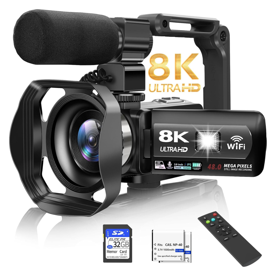 Muraux A06 4K UHD 32GB Flash Memory Camcorder