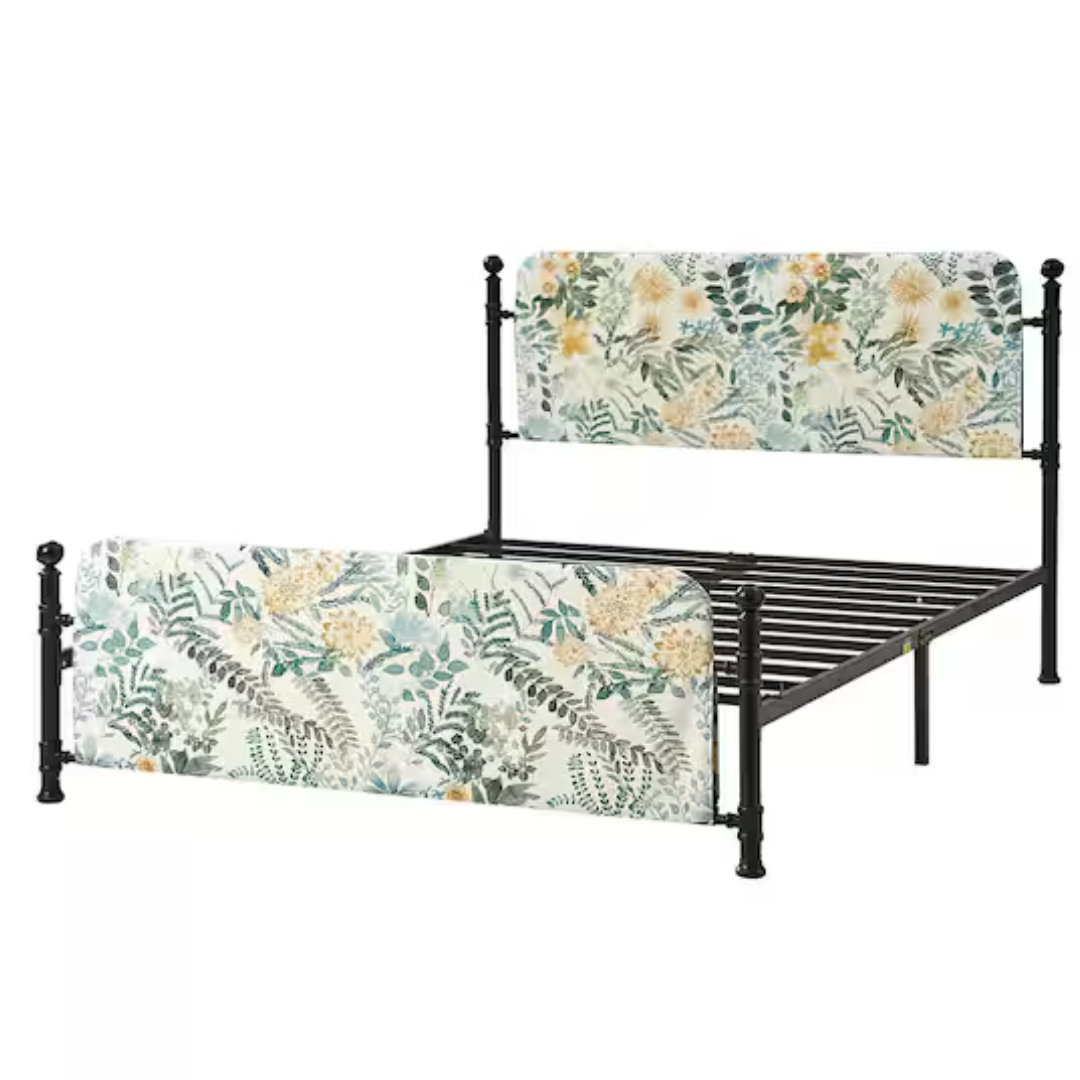 Jayden Creation Transitional 61.75" Metal Frame Platform Bed (Various)