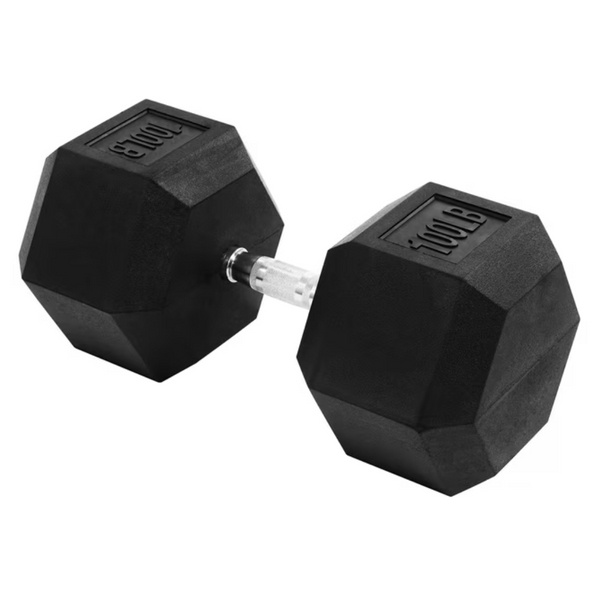 BalanceFrom Rubber Encased Hex Dumbbell (Various)