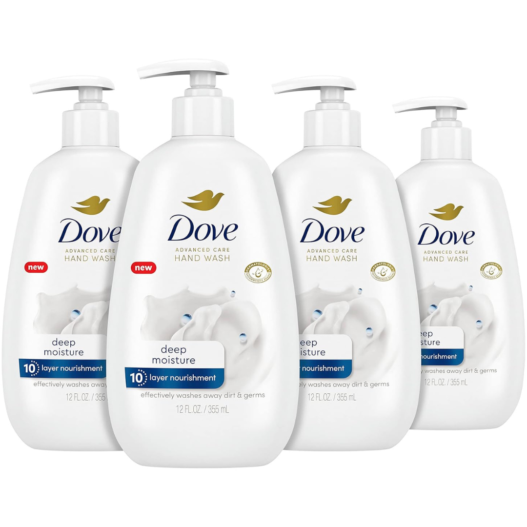 4-Count Dove Advanced Care Deep Moisture Hand Wash (12 Oz)