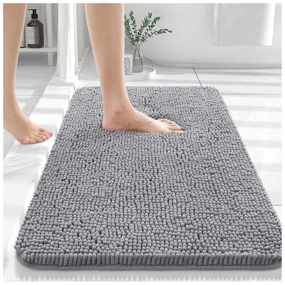 30" x 20" Extra Soft Absorbent Chenille Bath Rugs