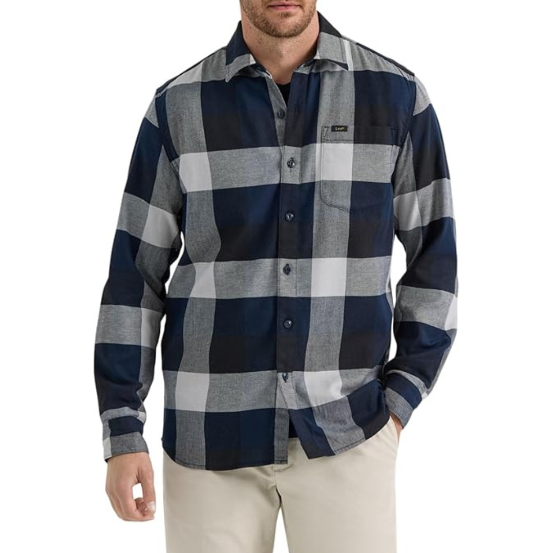 Lee Men's Extreme Motion All Purpose Long Sleeve Worker Shirt (Various)