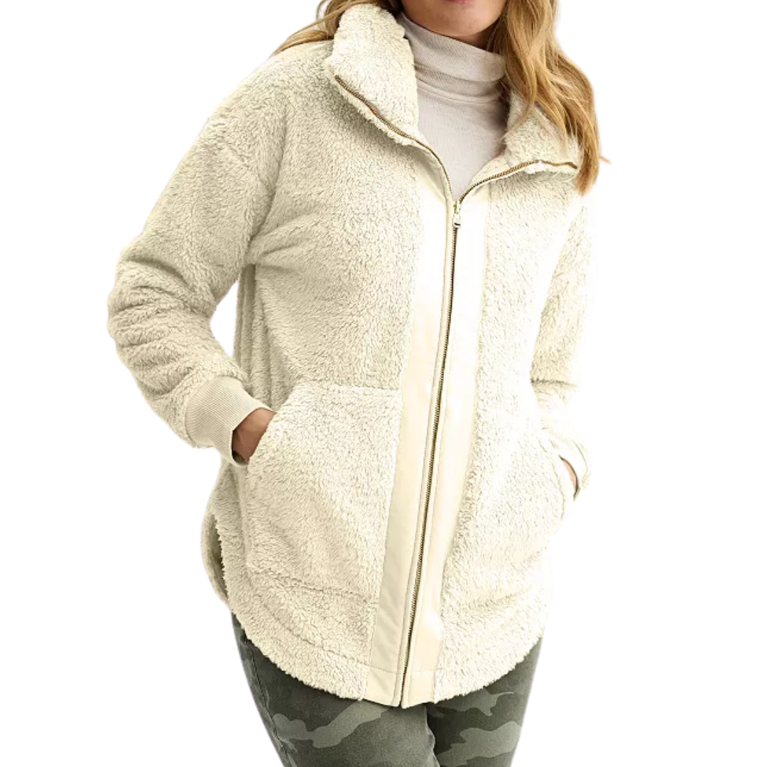 Sonoma Goods For Life Women's Sherpa Cozy Full Zip Jacket (3 colors)