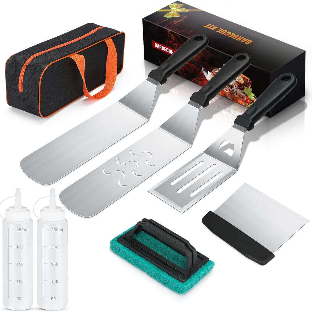 8-Piece Blackstone Griddle Accessories Kit with Spatula & Carry Bag