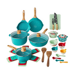 30-Piece The Pioneer Woman Prairie Cast Aluminum Cookware Set (2 Colors)