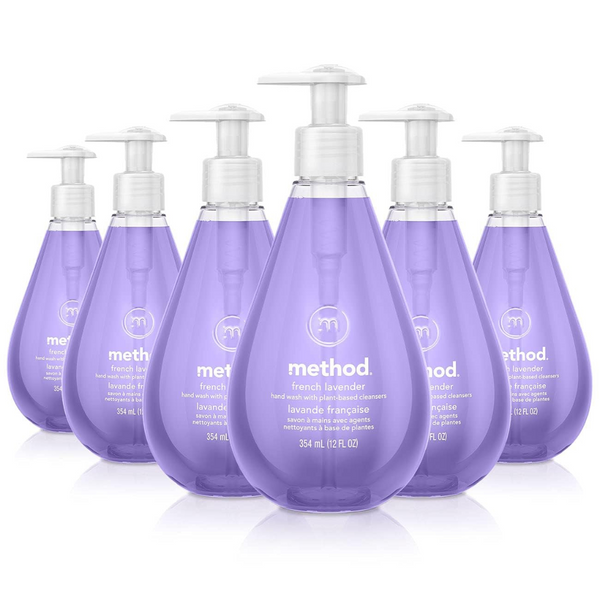 6-Pack Method 12 oz. Gel Hand Wash With Biodegradable Formula