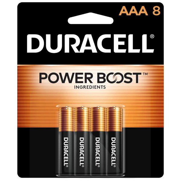 8-Pack Duracell Coppertop AAA Batteries With Power Boost