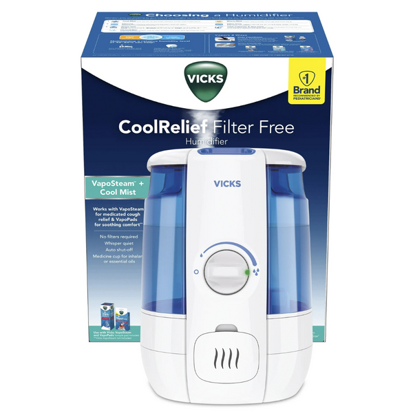 Vicks CoolRelief Cool Mist Small to Medium Room Vaporizer Humidifier