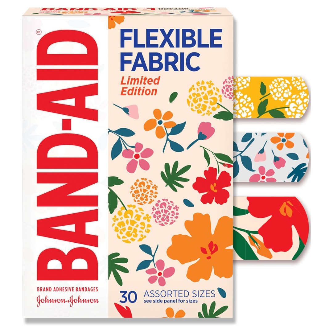 30-Count Band-Aid Brand Flexible Fabric Adhesive Bandages