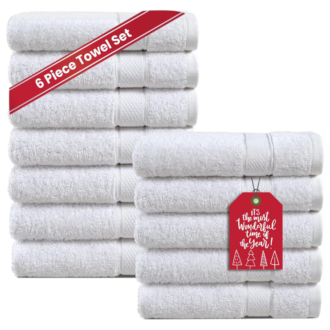 12 Piece 100% Cotton Premium Hand Towel Set