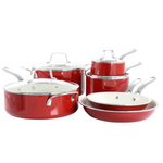 10-Piece Martha Stewart Lockton Premium Nonstick PFA Free Cookware Set