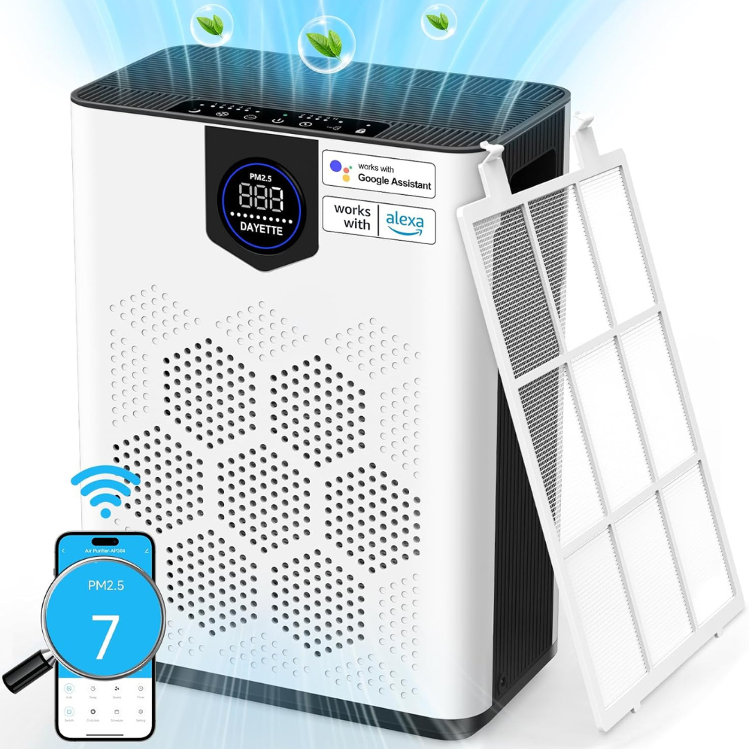 Dayette H14 Smart Wifi Air Purifiers with Washable Filters