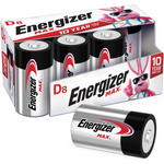 8-Count Energizer Max D Premium Alkaline D Cell Batteries