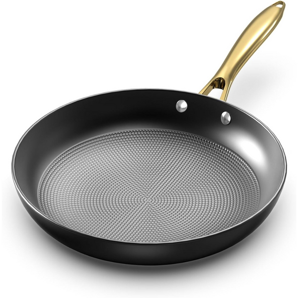 imarku 12 Inch Cast Iron Professional Non Stick Frying Pan