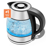 1.2L Chefman Rapid Boil Electric Tea Kettle With Removable Lid