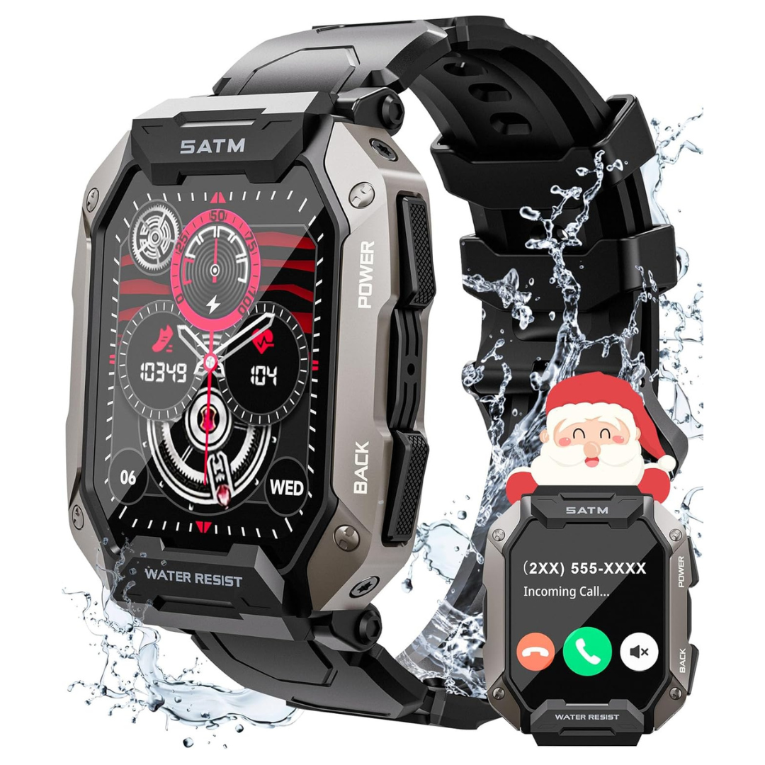 Fitness Tracker 2.01'' HD Display IP68 Waterproof Smart Watches